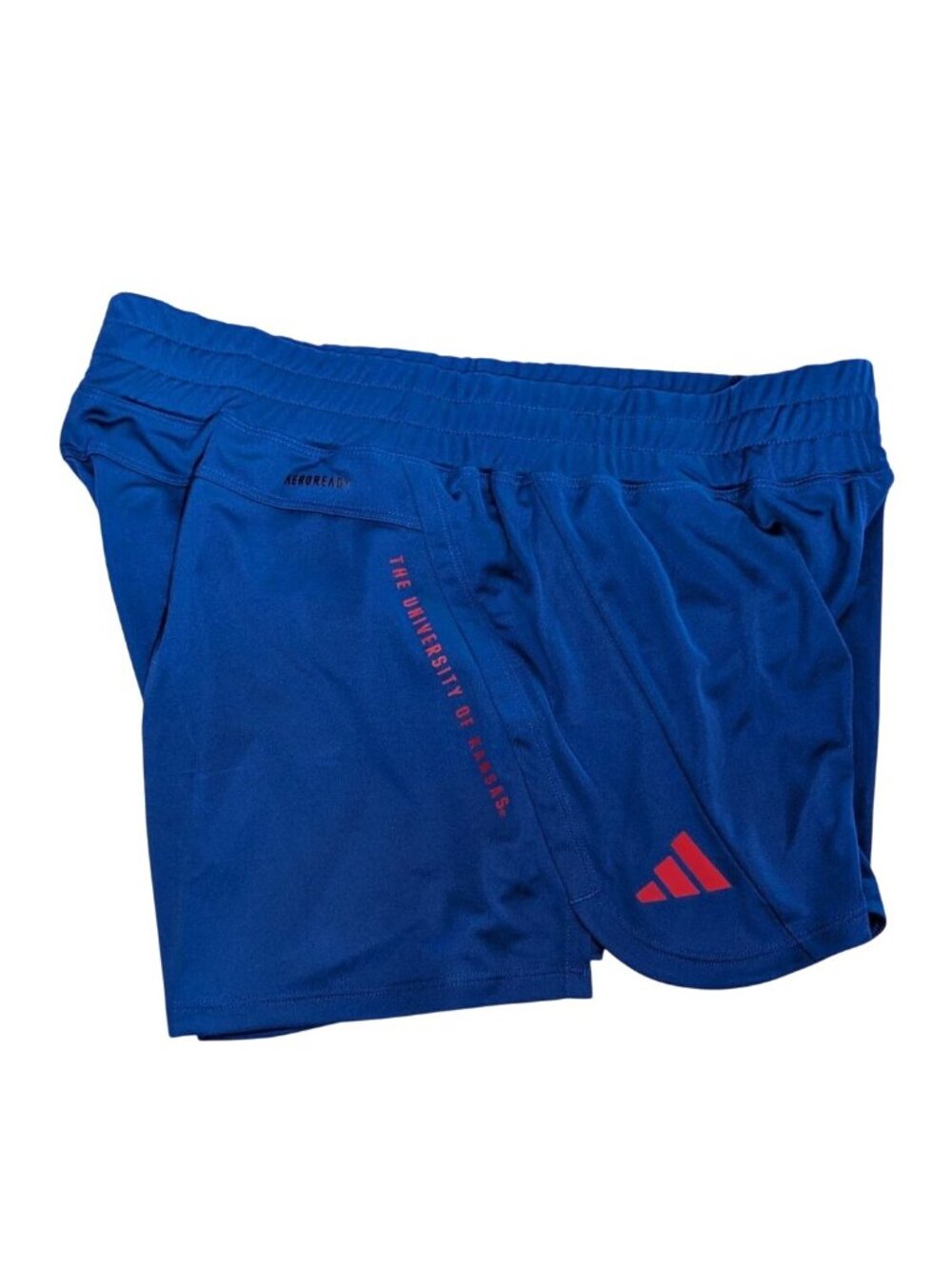 adidas Women's D4T Shorts University of Kansas Jayhawks Training Running Wicking - Picture 3 of 14